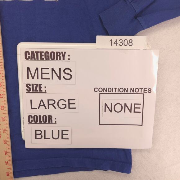 NFL Indianapolis Colts Graphic Long Sleeve Football T Shirt Mens Size L Blue - Picture 8 of 9